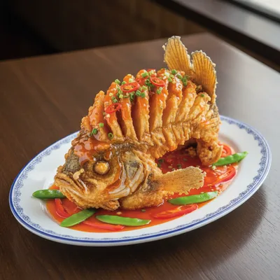 Squirrel-Shaped Mandarin Fish