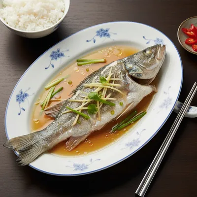 Steamed Sea Bass — Cantonese Steamed Fish