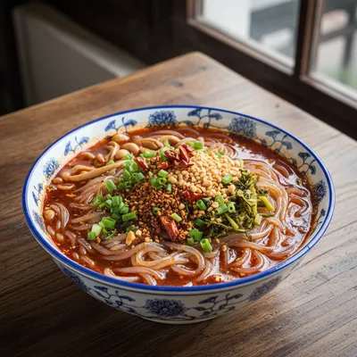 Hot and Sour Glass Noodles — Chongqing Street Food Icon